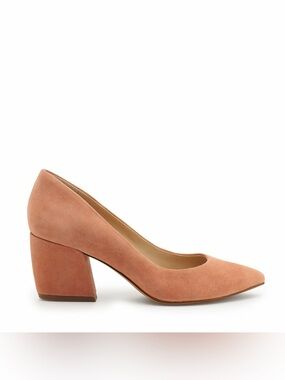 BOTKIER  SUEDE  STELLA BLOCK  HEEL PUMPS SUMMER WATERMELON Pink SIZE 8